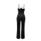 V-neck sleeveless slim fit jumpsuit fashionable women's casual sexy pants