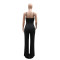 V-neck sleeveless slim fit jumpsuit fashionable women's casual sexy pants