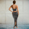 Fashion women's hot pressed diamond sleeveless suspender sexy long skirt two-piece set