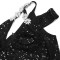 Women's hollow sequin evening dress sexy dress slit long skirt sleeveless style