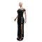 Women's hollow sequin evening dress sexy dress slit long skirt sleeveless style