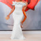 One neck sexy fishtail long dress dress