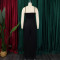 New Fashionable and Sexy Tag Large Flower Solid Color Crimson jumpsuit
