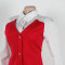 Fake two-piece shirt vest patchwork hoodie set, two-piece set