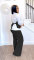 Fake two-piece shirt vest patchwork hoodie set, two-piece set
