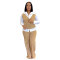 Fake two-piece shirt vest patchwork hoodie set, two-piece set