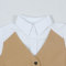 Fake two-piece shirt vest patchwork hoodie set, two-piece set
