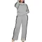 High collar pullover pocket hoodie two-piece set