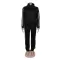 High collar pullover pocket hoodie two-piece set