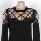 Burnt flower hot diamond hollow loose side slit dress