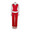 Fake two-piece shirt vest patchwork hoodie set, two-piece set