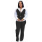 Fake two-piece shirt vest patchwork hoodie set, two-piece set