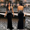 Sexy neck hanging backless dress, fashionable sleeveless hip hugging long dress, party evening gown