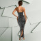 Fashionable women's hot diamond sexy suspender tight fitting hip hugging dress