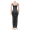 Fashionable women's hot diamond sexy suspender tight fitting hip hugging dress