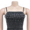 Fashionable women's hot diamond sexy suspender tight fitting hip hugging dress