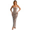 Fashionable women's hot diamond sexy suspender tight fitting hip hugging dress