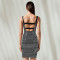 Fashionable women's sexy dress, slim fit rhinestone suspender dress