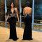 Sexy neck hanging backless dress, fashionable sleeveless hip hugging long dress, party evening gown