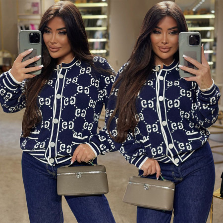 Hot selling winter new sweater versatile button cardigan