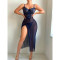 Sexy lingerie lace perspective seduction nightgown thong two-piece set