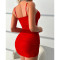 Sexy and erotic sleepwear with lace perspective, seductive camisole skirt, thong two-piece set, popular item