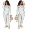 Autumn and winter fashion long sleeved simple casual sports two-piece set