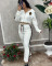 Winter Embroidered Fashion Casual Embossed Long Sleeve Zipper Sports Hoodie Set