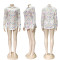 New fashion classic temperament commuting casual printed shirt in 4 colors in stock