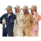 Fashionable and elegant women's knitted embossed long sleeved pants set (double pockets)