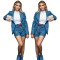 Hot selling shorts denim casual top pocket cover