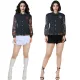 Ladies' temperament commuting jacket jacket casual baseball jacket 2 color in stock