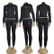 Autumn and winter temperament embroidery commuting fashion casual thread sports set