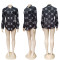 New fashion classic temperament commuting casual printed shirt in 4 colors in stock