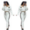 Winter Embroidered Fashion Casual Embossed Long Sleeve Zipper Sports Hoodie Set