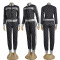 Autumn and winter new fashionable temperament casual trend letter women's sports suit