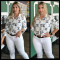 New fashion classic temperament commuting casual printed shirt in 4 colors in stock