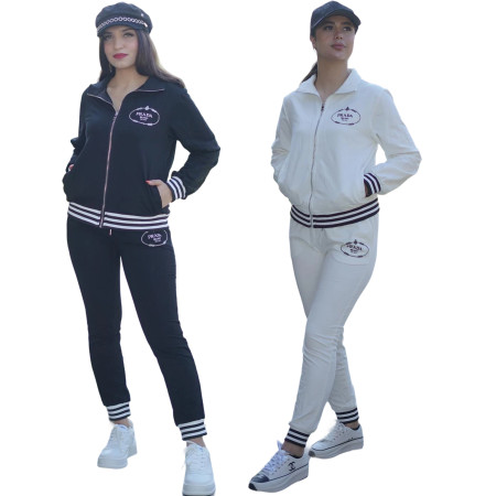 Autumn and winter temperament embroidery commuting fashion casual thread sports set