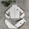Winter new fashionable casual long sleeved pants sports embossed set