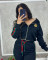 Winter Embroidered Fashion Casual Embossed Long Sleeve Zipper Sports Hoodie Set