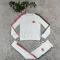 Autumn and winter fashion long sleeved simple casual sports two-piece set