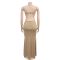Fashionable women's rhinestone suspender, hip hugging sexy slim fit dress