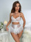 Sexy lingerie set with lace and lace perspective, tempting and passionate uniform, women's new style