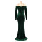 Women's formal dress, floor length skirt, wrap skirt, sexy Korean velvet party