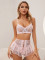 Sexy lingerie set with lace and lace perspective, tempting and passionate uniform, women's new style