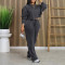 Women's washed hoodie set, sports autumn/winter sweatpants, casual elastic band
