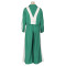 Women's sportswear set woven loose jacket two-piece set spliced spring and autumn