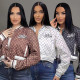 New fashionable casual style jacket with printed embroidery baseball jacket