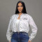 New fashionable casual style jacket with printed embroidery baseball jacket