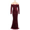 Women's formal dress, floor length skirt, wrap skirt, sexy Korean velvet party